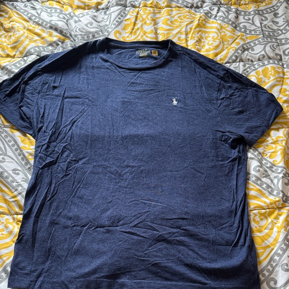 Polo by Ralph Lauren Navy Short Sleeve Crew T-Shirt with White Pony